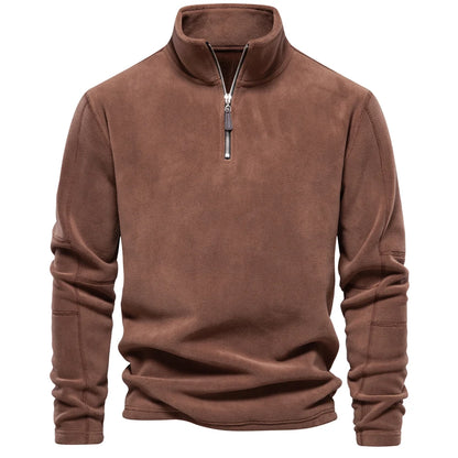 Fleece Pullover Brown