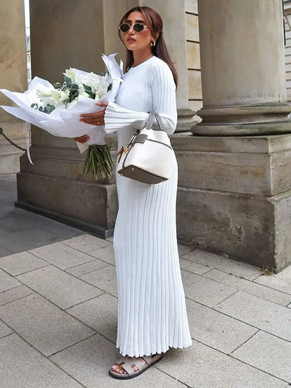 Sophia Pleated Maxi Dress