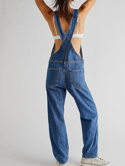 Vintage Denim Long Jumpsuit