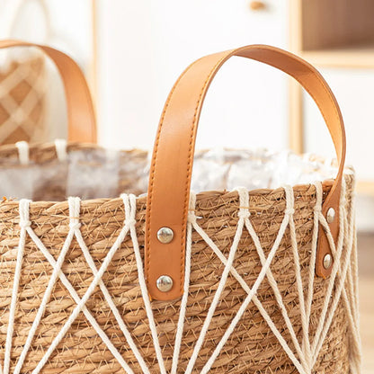 Rustic Rattan Multi-Use Basket