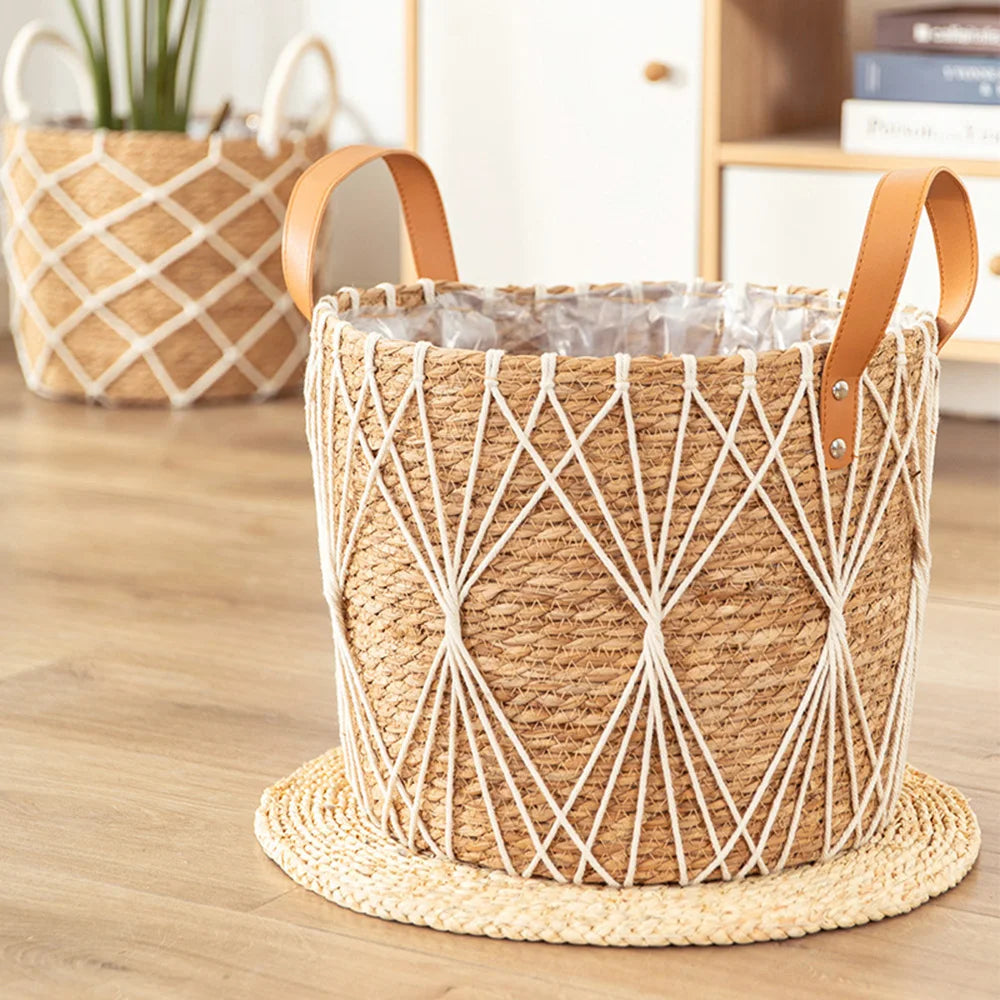 Rustic Rattan Multi-Use Basket