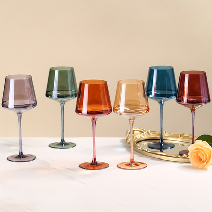 ColorFlare Wine Glass Set (6)