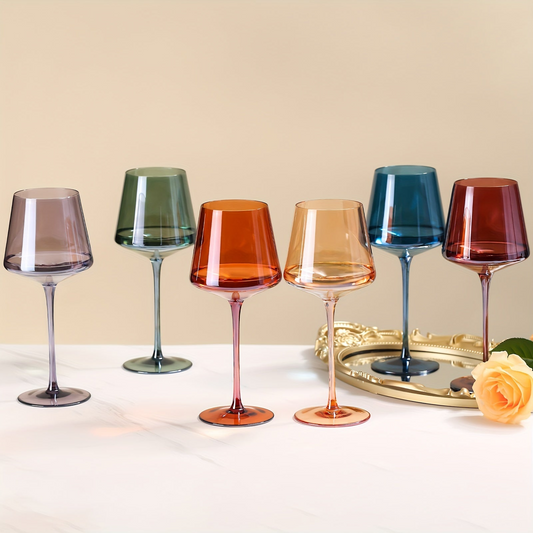 ColorFlare Wine Glass Set (6)